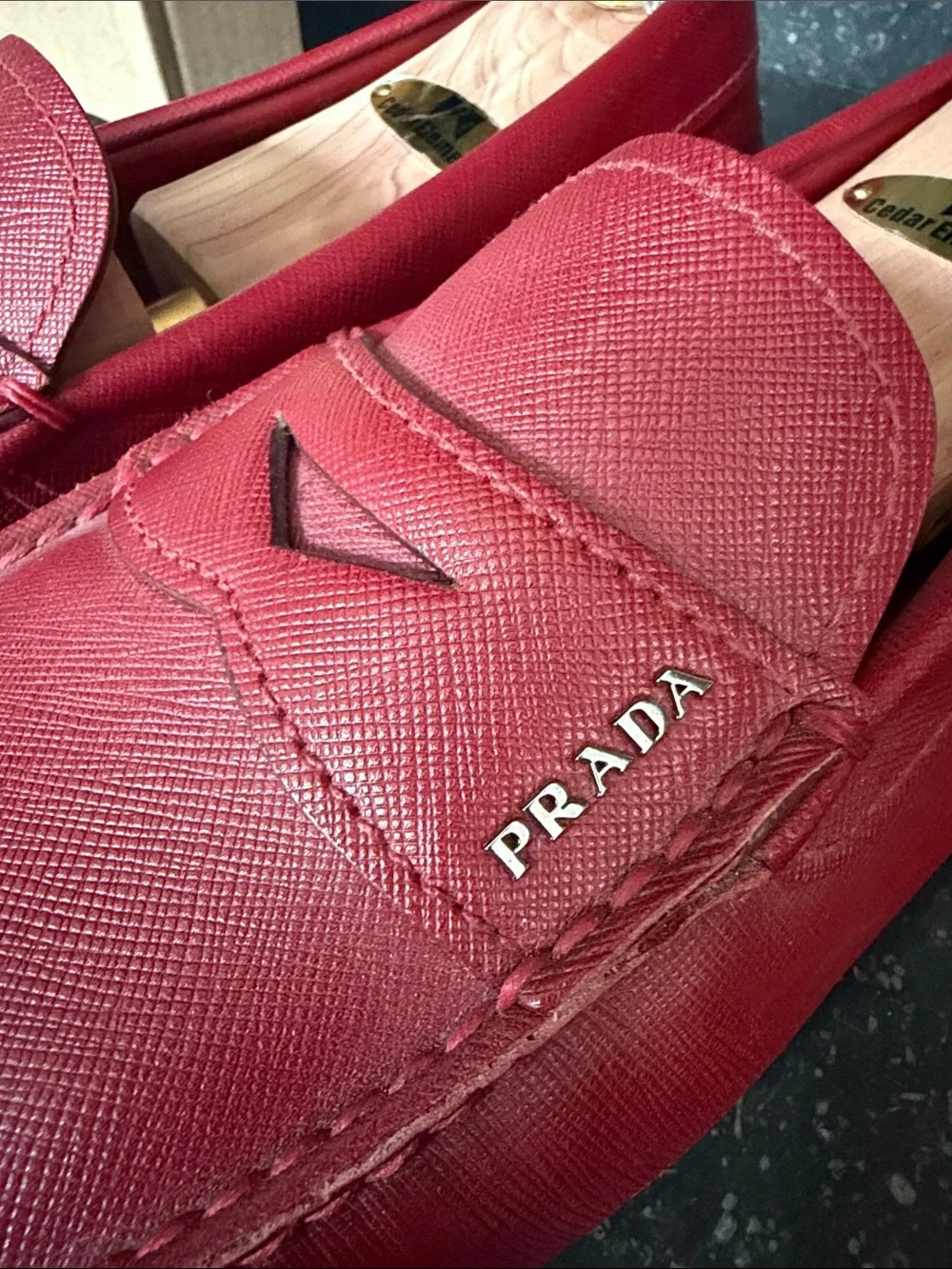 Prada men’s leather